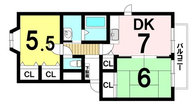 【名古屋市港区/あおなみ線稲永駅/駐車場/角部屋/バストイレ別・独立洗面台/洋室7帖】DUO