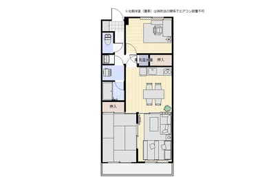 【Alphabed30琴電屋島駅前】駐車場可、1～５名様入居可、3DK（58.44㎡）、琴電屋島駅徒歩約１分