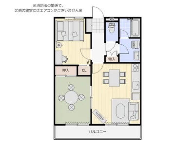 【Alphabed30高松上天神】定員最大5名様・敷地内駐車場利用可・２LDK（53.56㎡）・ゆめタウン至近