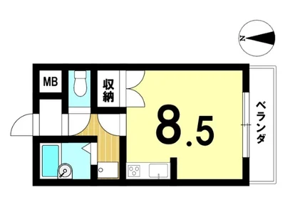 【愛知県豊田市/豊田市駅/駐車場/無料Wi-Fi/バストイレ別/洋室8.5帖】スパークルムライ
