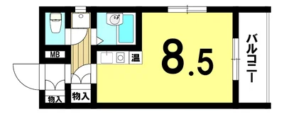 【名古屋市昭和区/御器所駅徒歩約6分/角部屋/バストイレ別/洋室8.5帖/宅配BOX/自転車駐輪可能】メゾンエステール