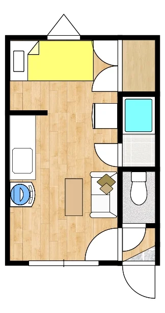 環状通東駅より徒歩8分！1DKアパート