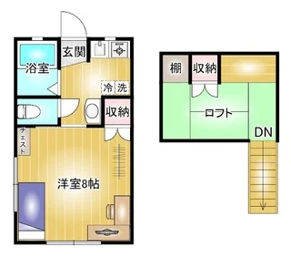 【行列ができる中華料理店まで徒歩１分】マンスリータウン筑縄町Ｃ