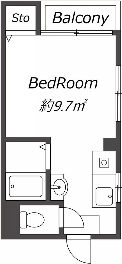 最寄り駅まで徒歩6分。家具家電付き･水道契約不要！