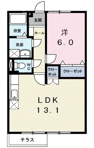 メゾンジャルダン黒嶋B