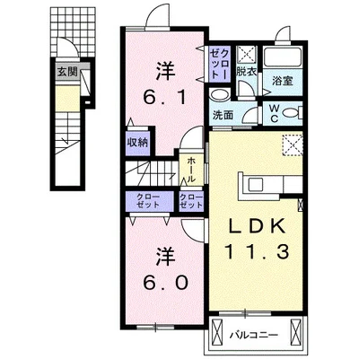 ヴィラ・ソレイユⅡA