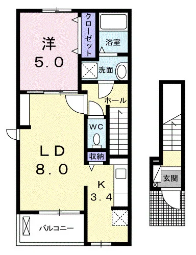 クラール朔日市Ｂ