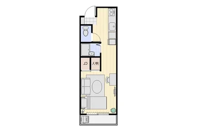 【Alphabed30高松西町Ⅱ】駐車場2台OK/無料Wi-Fi/無料レンタル自転車