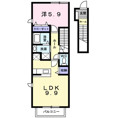 コート・ヤードⅡ　Ａ