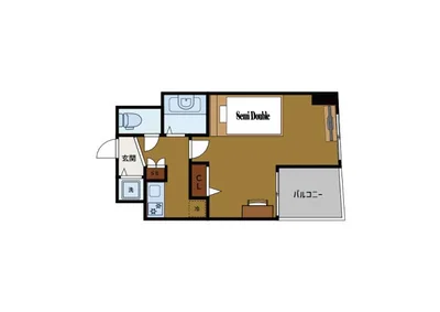 駅徒歩１分の好立地🚃✨禁煙🚭セミダブル🛏BraTTo蔵前ステーション