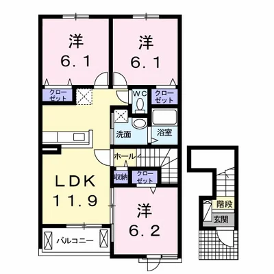 クラール南庄町 B