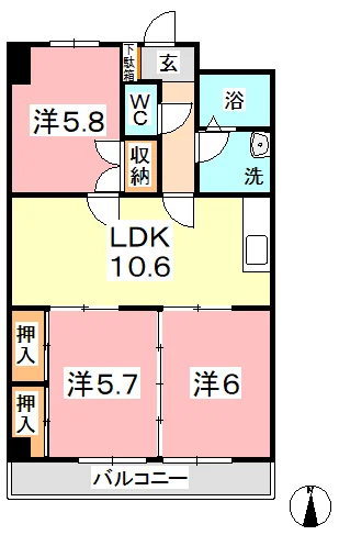 ★★セントエルモ里庄(※禁煙)★★【さくらマンスリー】インターネット無料・オートロック付!