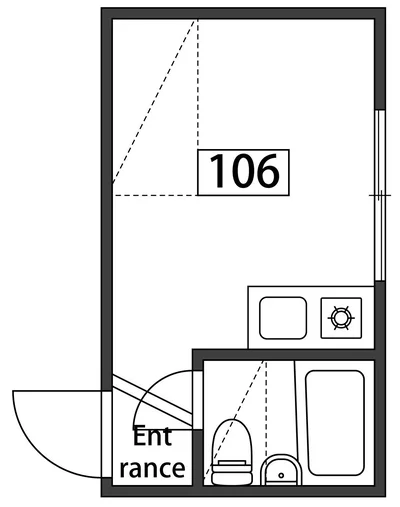 通勤・通学にも便利な立地!家具家電付き