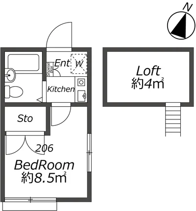 都心へのアクセス良好！家具家電付きアパートメント