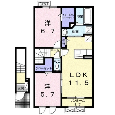 プロムナード　公文名Ｂ