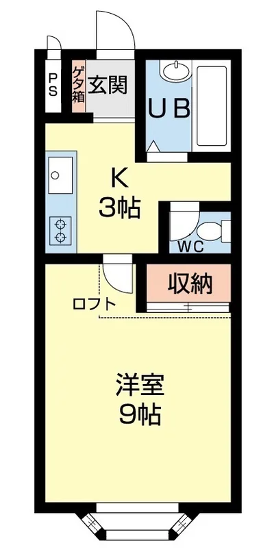 🏙️【ロフト付き広々9帖】秋田駅車10分🚗洗濯機あり✨出張・単身に◎すむだす八橋