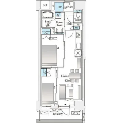 賃料最大40％OFF！【押上駅徒歩10分】【錦糸町駅徒歩14分】エールレジデンス錦糸町◇2LDK