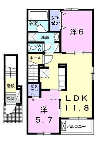 ブライト６０５レジデンスⅡＡ