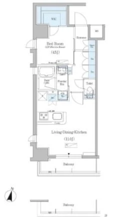賃料最大40％OFF！【東武伊勢崎線・都営浅草線・東京メトロ銀座線 浅草駅徒歩4分】エールプレミアム浅草◇1LDK