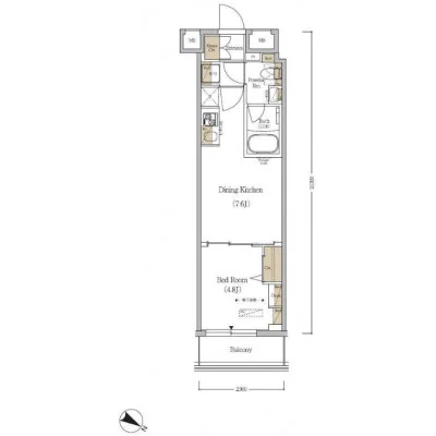 賃料最大40％OFF！【人形町駅徒歩3分】エールプレミアム日本橋人形町◇1DK