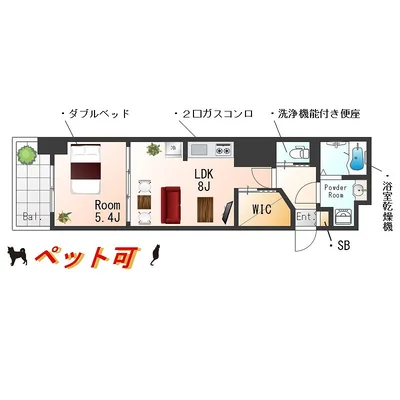 SステイST江戸堀ASUNT中之島【禁煙ルーム】