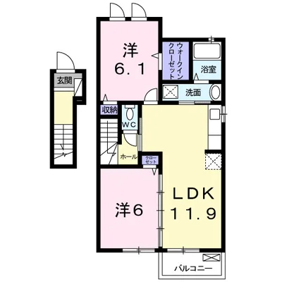 メゾン・ド・ソレイユⅡA