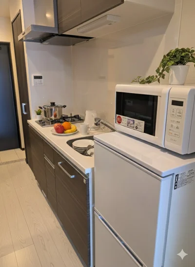 【駅徒歩2分】Wi-Fi＆家具家電付き出張向け