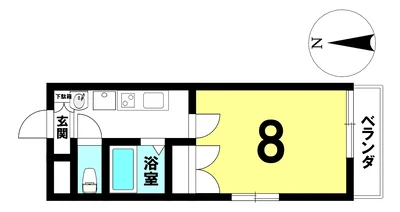 【名古屋市南区/呼続駅徒歩約6分/無料Wi-Fi/角部屋/バストイレ別/洋室8帖】スクエア瑞穂南