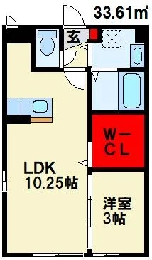 トーマンスリー北九州市若松区二島☆広々1LDK☆(北九州市若松区二島4丁目)