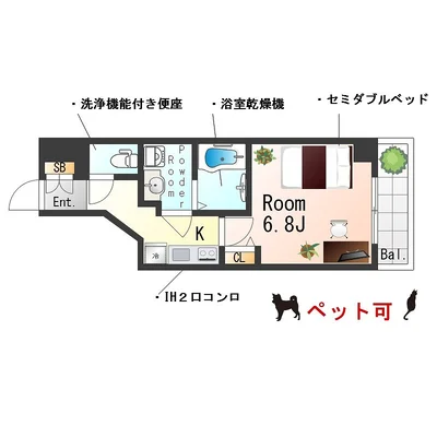 SステイINV本町WEST【禁煙ルーム】