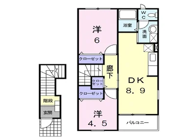 メロディハイム横入川Ｆ