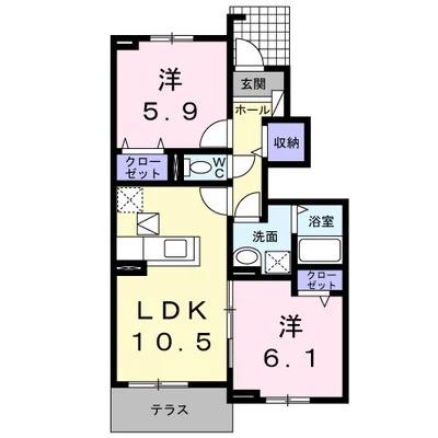 フランメゾン南沖洲B