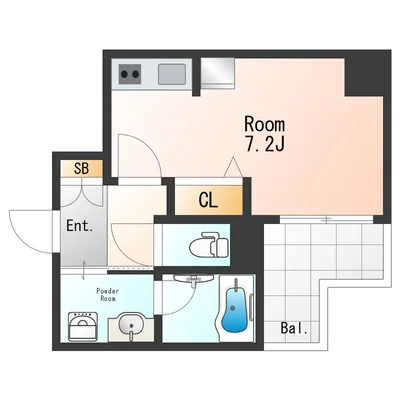SステイRH大阪城WEST・谷町4丁目【禁煙ルーム】