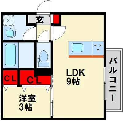 トーマンスリー北九州市小倉北区青葉★築浅物件★ネット無料（北九州市小倉北区青葉２丁目）