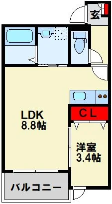 トーマンスリー小倉北区若富士町★インターネット使用料無料（北九州市小倉北区若富士町）