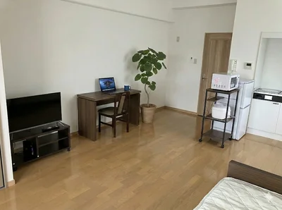 🌈新規OP賃料半額🌈【広々1R/駐車場無料】ゆとりある空間で長期滞在も快適◎スーパー近く・オートロック完備【M047】