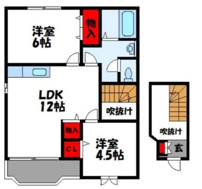 トーマンスリー久山町久原★２LDKタイプ★敷地内駐車場有り（糟屋郡久山町大字久原）