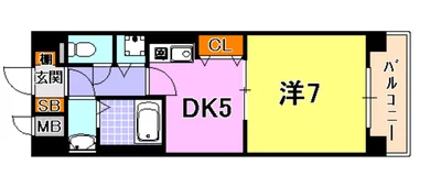 トラスト三宮7【2ベッド・1DK◆三ノ宮駅近♪】
