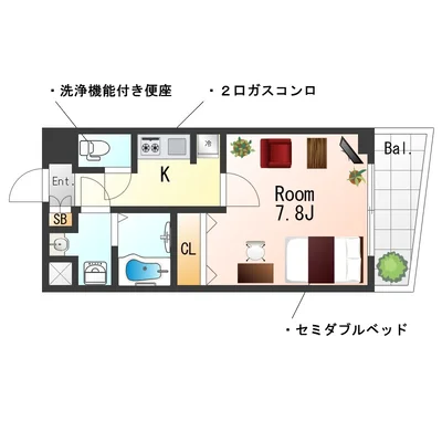 SステイST京都二条【禁煙ルーム】