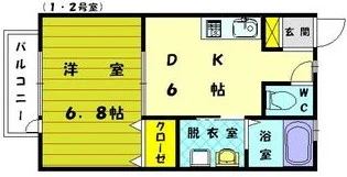 トーマンスリー古賀市千鳥★駐車場有り(有料)★千鳥駅近く(古賀市千鳥6丁目)
