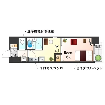 SステイEL京都河原町第3【禁煙ルーム】