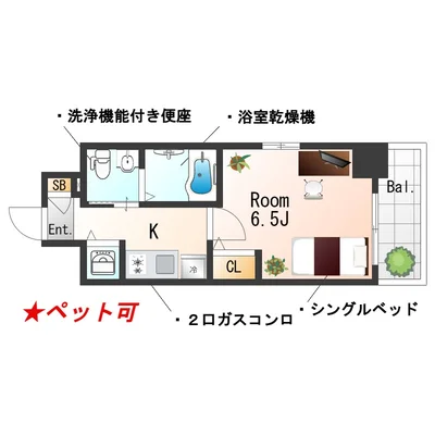 SステイEL江坂江の木町【禁煙ルーム】