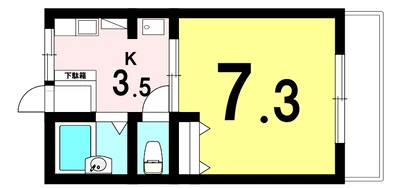 【三重県四日市市/赤堀駅徒歩約10分/バストイレ別/駐車場/洋室7.3帖】レクエルド城北