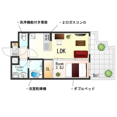 Sステイ博多ヴィーダ【禁煙ルーム】
