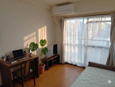 🌈新規OP賃料半額！明石駅徒歩4分🚃オートロック付🔒BT別で快適！駐車場有の好立地1Kマンスリー🚗【M058-60】