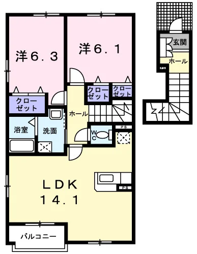 メゾンド　カルムＡ