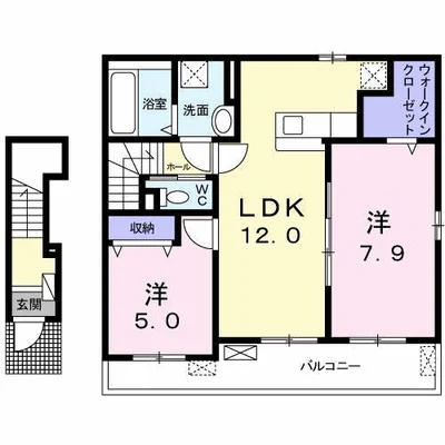 プロムナードメゾン弐番館　Ｄ