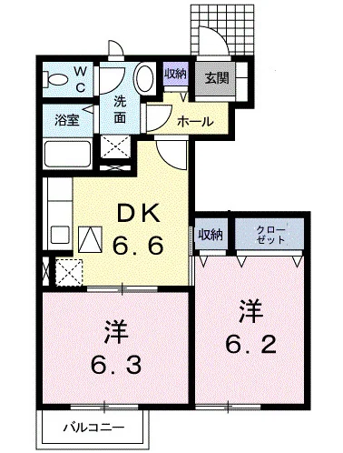 グリシーヌ・パレⅡ　Ｂ棟