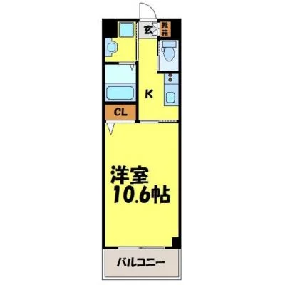 トーマンスリー博多区千代☆広々30㎡☆ネット無料☆(福岡市博多区千代3丁目)