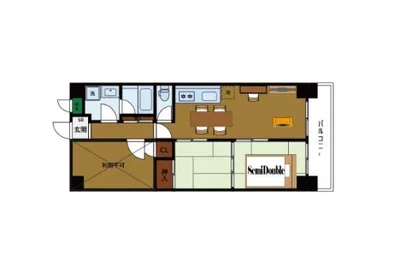 ｜2LDK｜50㎡以上｜和室あり｜難波まで1本｜家具家電一式｜【BraTTo東生駒】